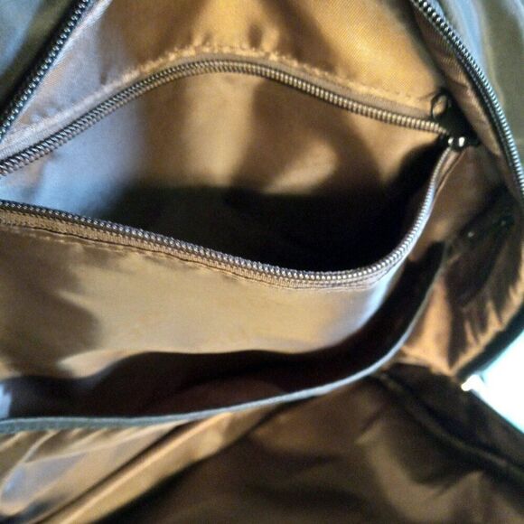 Asge Brand Black and White Roomy Backpack  School College Work Commute Shopping - Picture 12 of 14